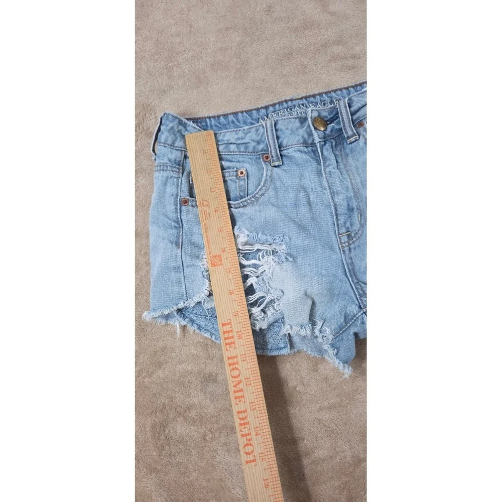American Eagle Hi-Rise Festival Denim Shorts Women's 2